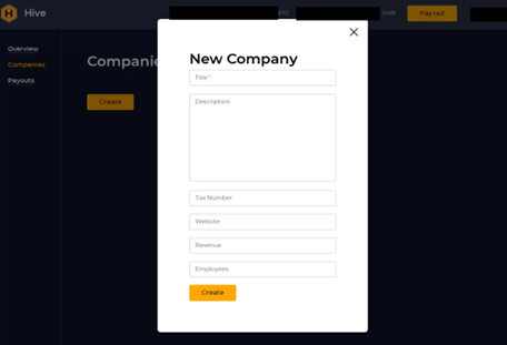 Hive affiliate portal
