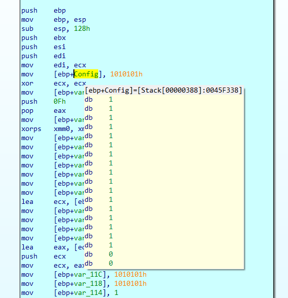 static hardcoded