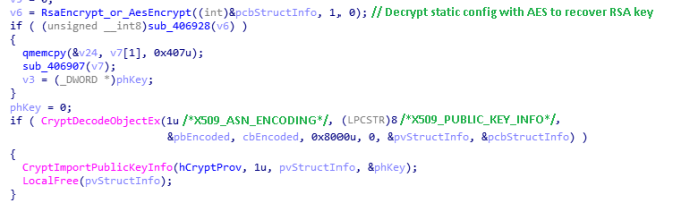 DER formatted key