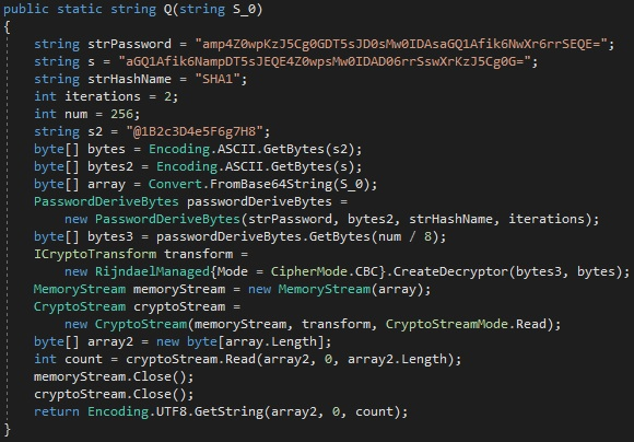 decryptor from AgentTesla malware