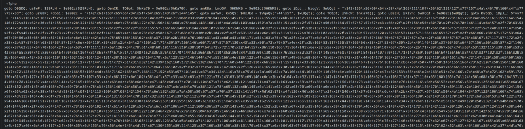 Obfuscated source code